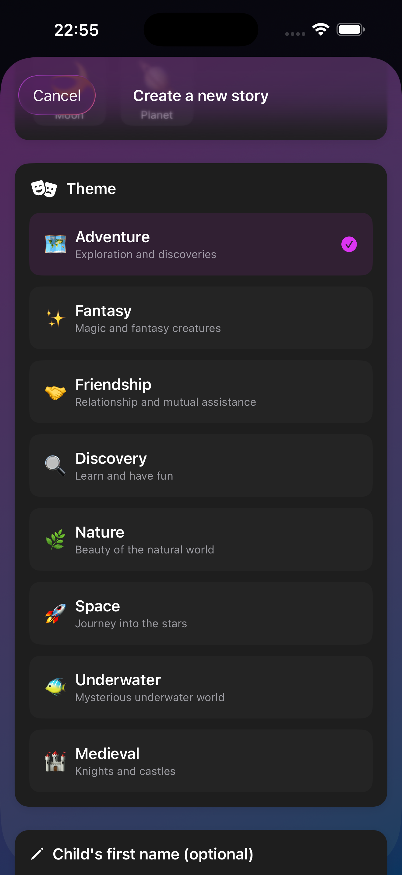 Theme Selection